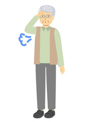 ホッとするシニア男性