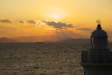 伊良湖岬の夕陽