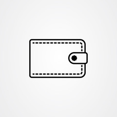 Fototapeta na wymiar Wallet icon logo design. simple flat vector illustration.