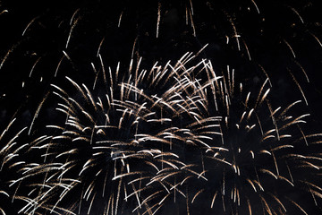 Beautiful Fireworks at Herrenhaeuser gardens, Hanover