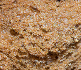 rye bread abstract background on a white background