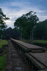 Fototapeta na wymiar Bridge to the temple Cambodia