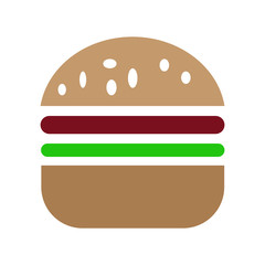 Hamburger icon logo vector design in simple template