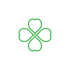 Leaf clover sign icon.saint patrick symbol.design