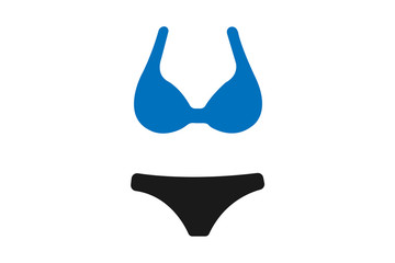 Bra and penty icon vector illustration