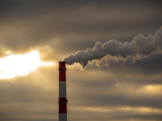 Smoke from a pipe