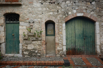 visiting the botanic garden of Taormina, Sicily