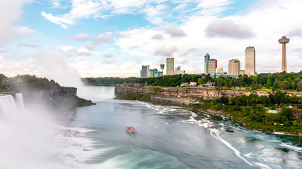 Niagara Falls on America side in the morning with clear sky , Buffalo , United States of America