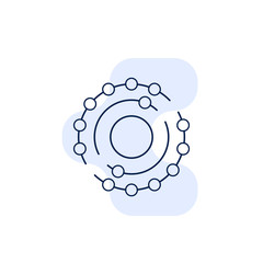 antioxidant icon in line design