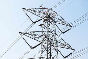 A high voltage electricity tower