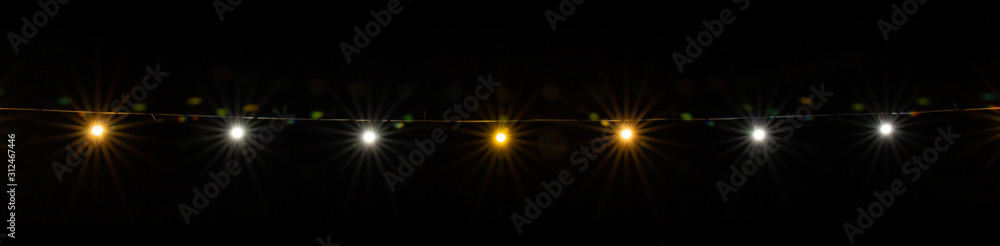 Aufkleber starburst lamp from a black background