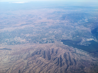 Turkey landscape view from the plane