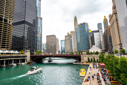 Chicago riverwalk is one the place that you must visit in Chicago , Illinois , United States of America