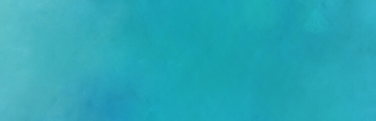 light sea green, medium turquoise and dark cyan colored vintage abstract painted background with space for text or image. can be used as header or banner