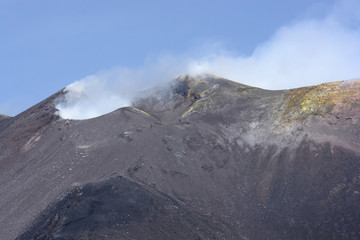 activ mount Etna, Sicily, Italy