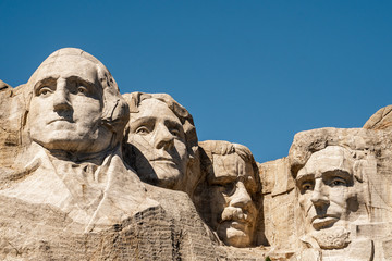 Mount rushmore national memorial , one of the famous national park and monuments in South Dakota, United States of America - obrazy, fototapety, plakaty