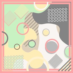 Design of hijab or scarf motifs with abstract patterns