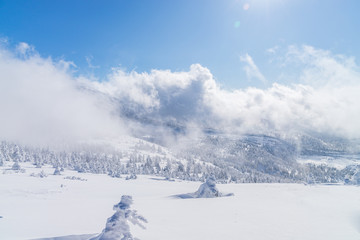 Towada Hachimantai National Park in winter