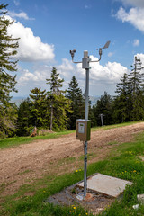 Weather station on the top of mountain