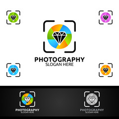 Wedding Camera Photography Logo