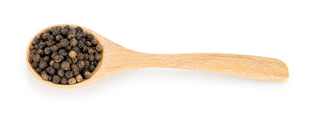 black pepper isolated on white background