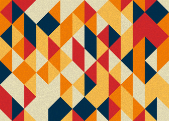 Pattern with random colored Diamonds Generative Art background illustration