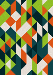 Pattern with random colored Diamonds Generative Art background illustration