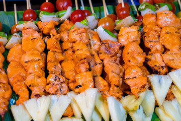 Thai Street food BBQ.