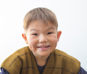 portrait of a cool guy posing in front of the camera