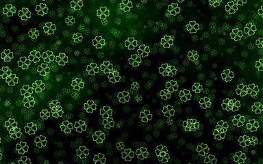  colored decorative shamrocks