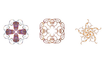 Vintage rozet Set 30121214