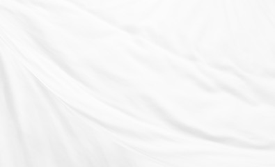 White cloth abstract background with smooth waves