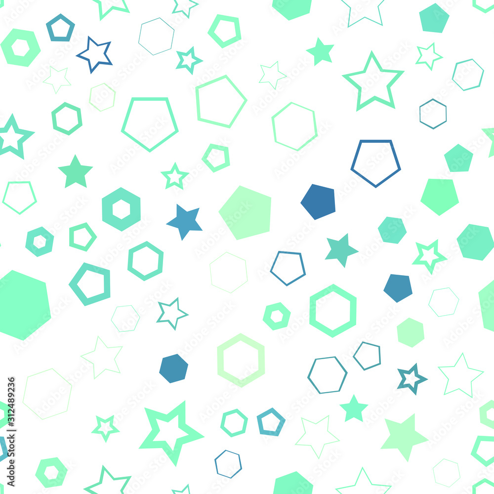 Poster vector seamless pattern background. modern stylish abstract texture. different geometric figures