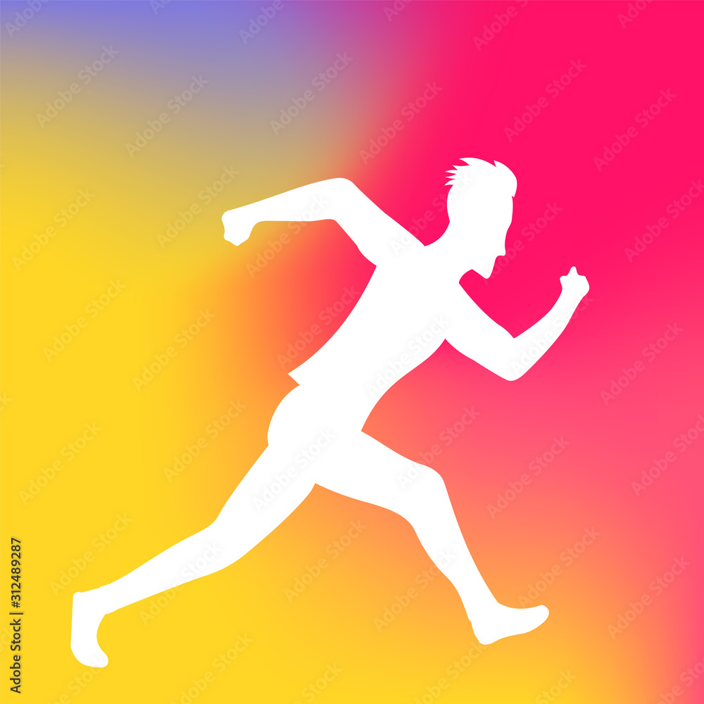 Poster abstract blurred gradient mesh background. colorful smooth banner template