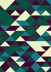 Pattern with random colored Diamonds Generative Art background illustration