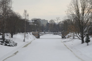 Kronvalda Urban park is a beautiful park at Riga, its 11.92 hectares big with a canal & seasonal boating, plus paths, fountains & a playground. 