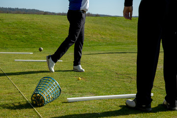Training and Fitting in a golf field