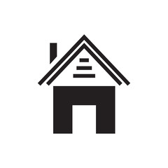 Home icon vector in flat design template