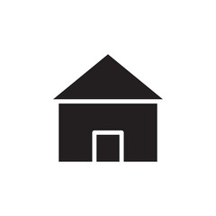 Home icon vector in flat design template