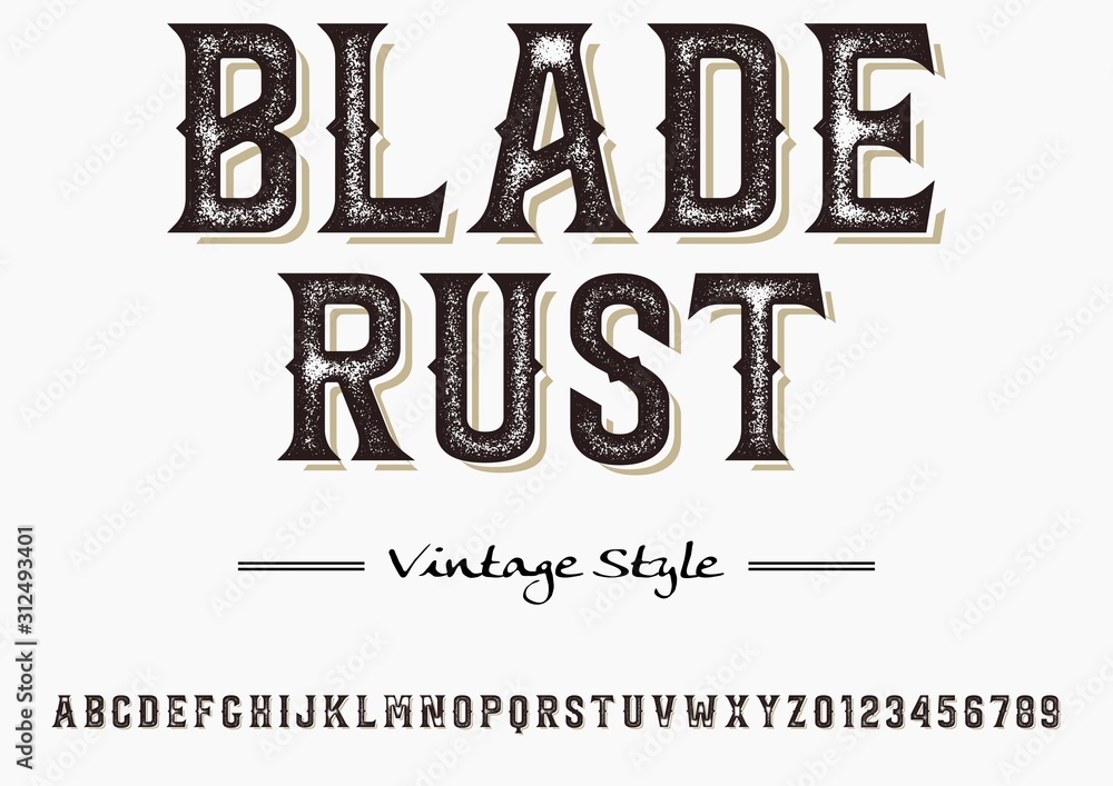 Poster font vector .typeface rough font- abstract modern alphabet and fonts. happy typography creative font