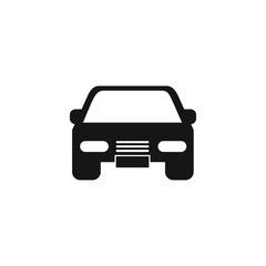 car icon in flat design style. vector illustration