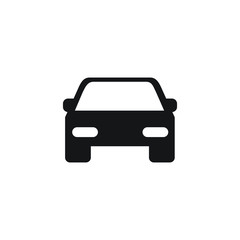 car icon in flat design style. vector illustration