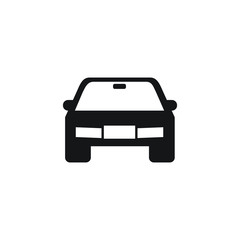 car icon in flat design style. vector illustration
