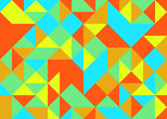 Pattern with random colored Diamonds Generative Art background illustration