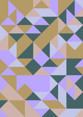 Fototapeta premium Pattern with random colored Diamonds Generative Art background illustration