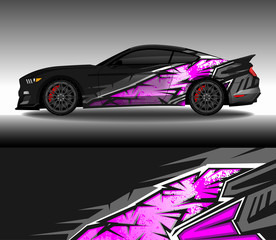 Wrap car decal design vector, custom livery race rally car vehicle sticker and tinting. © 21graphic