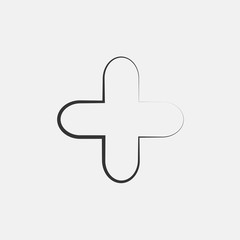 Fototapeta premium plus icon vector for web and graphic design