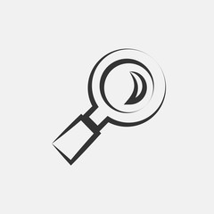 search glass icon vector for web and graphic design