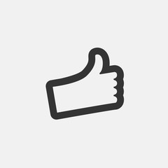 thumbs up icon vector for web and graphic design