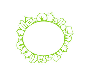 Settlement vector icon on white background. Vector illustration.